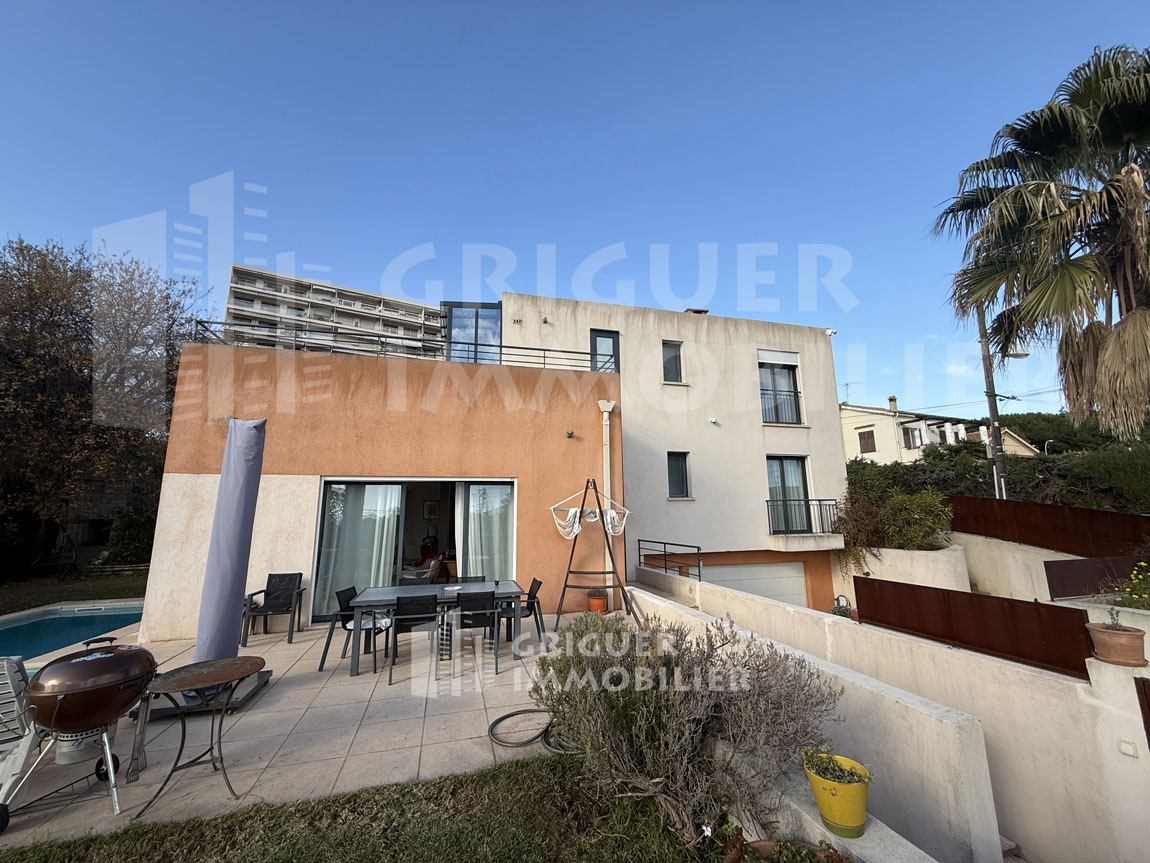 Vente maison contemporaine dans lotissement Nice Fabron